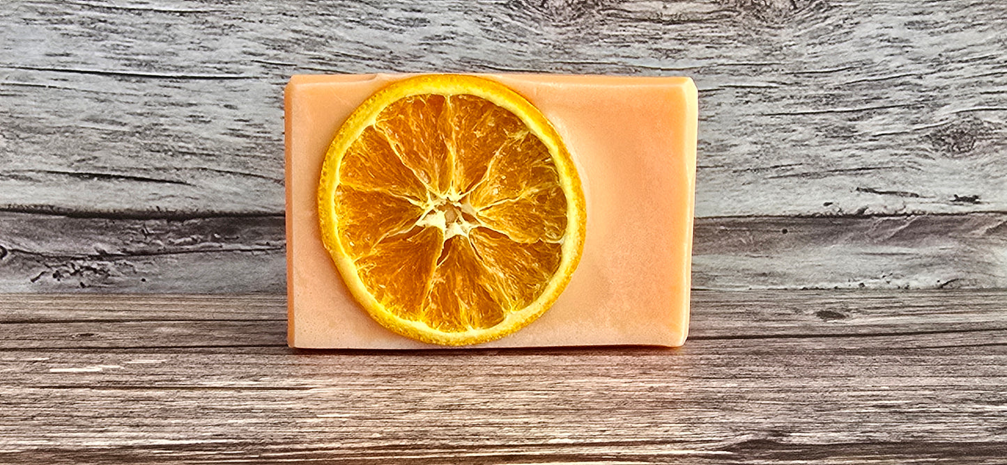 🍊Orange Cinnamon Soap – Festive Handmade Gift