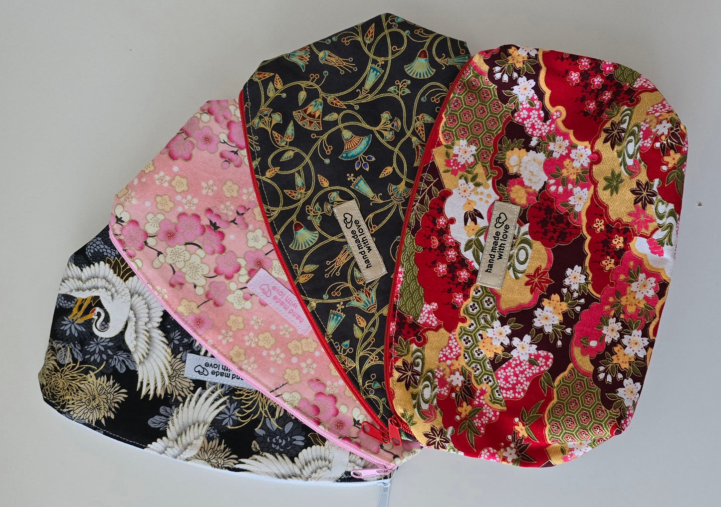 Handcrafted Floral Fabric Cosmetic Bag: UK Made Travel Accessories