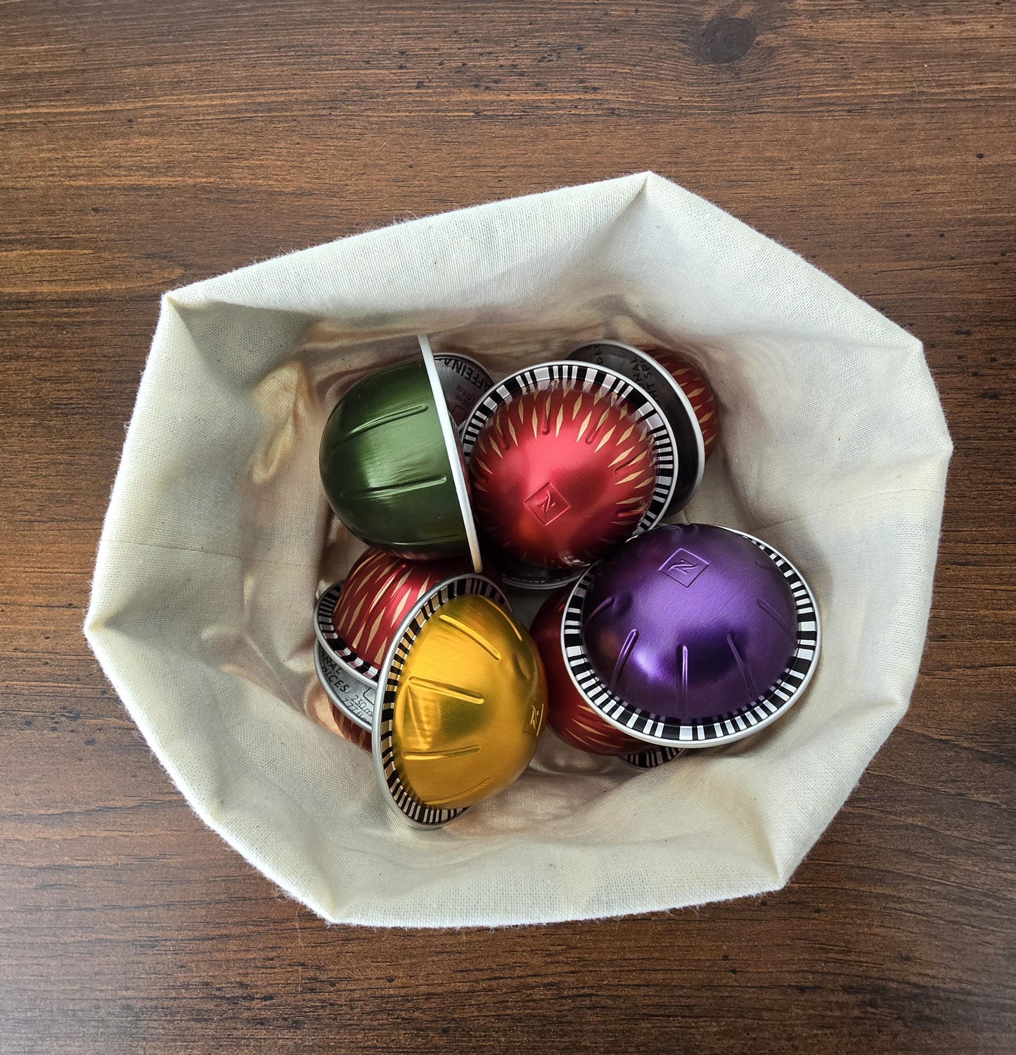 Reversible Fabric Basket: Cotton Canvas Bread Basket, Eco-Friendly Organizer