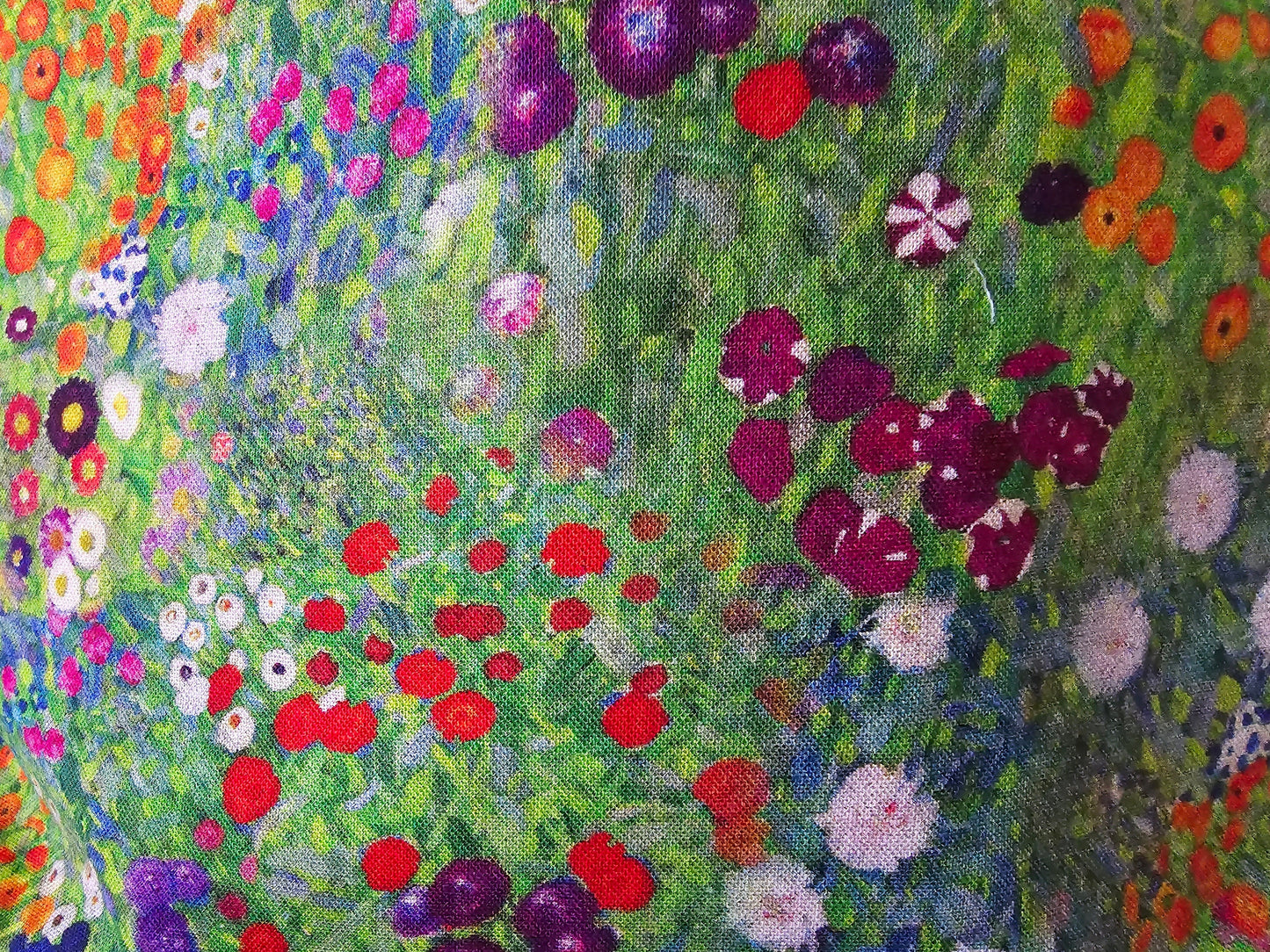 Gustav Klimt Floral Garden Cosmetic Bag – Handmade Makeup & Toiletry Pouch, Gift for Her