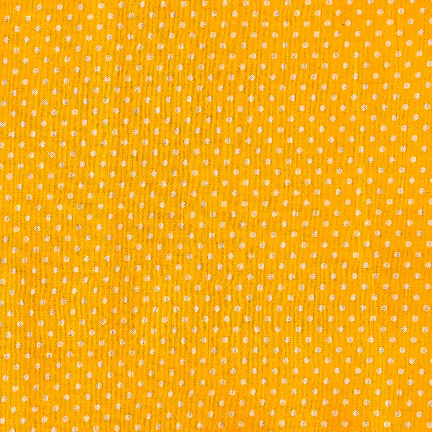 Polka Dot Fabric Basket: Reversible Cotton Canvas Bread Basket