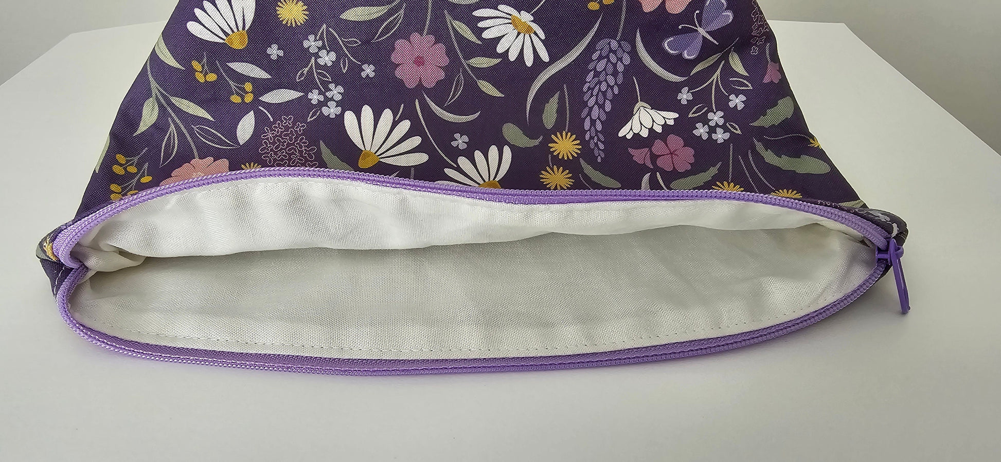 Handcrafted Floral Fabric Cosmetic Bag: UK Made Travel Accessories