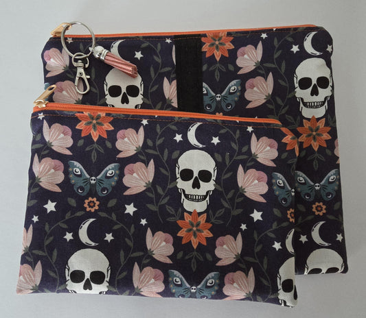 Limited Edition Halloween Makeup Bag: Handcrafted Fabric Cosmetic Bag