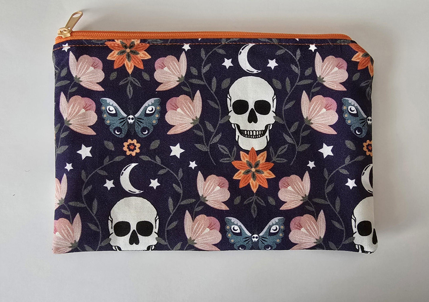 Limited Edition Halloween Makeup Bag: Handcrafted Fabric Cosmetic Bag