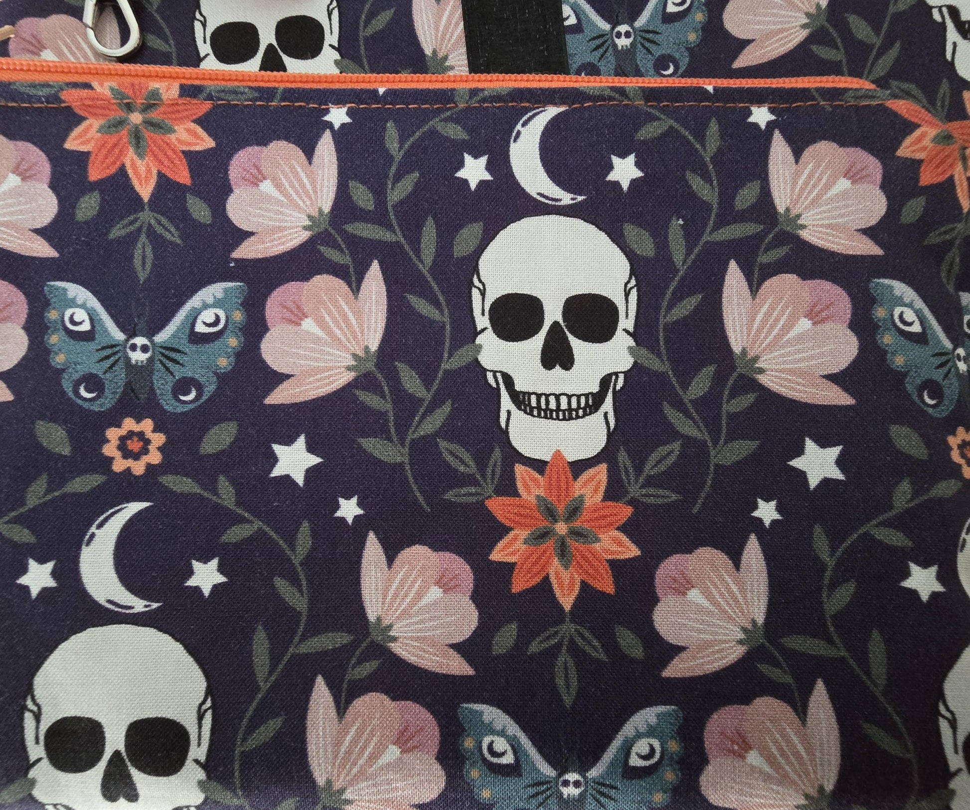 Limited Edition Halloween Makeup Bag: Handcrafted Fabric Cosmetic Bag
