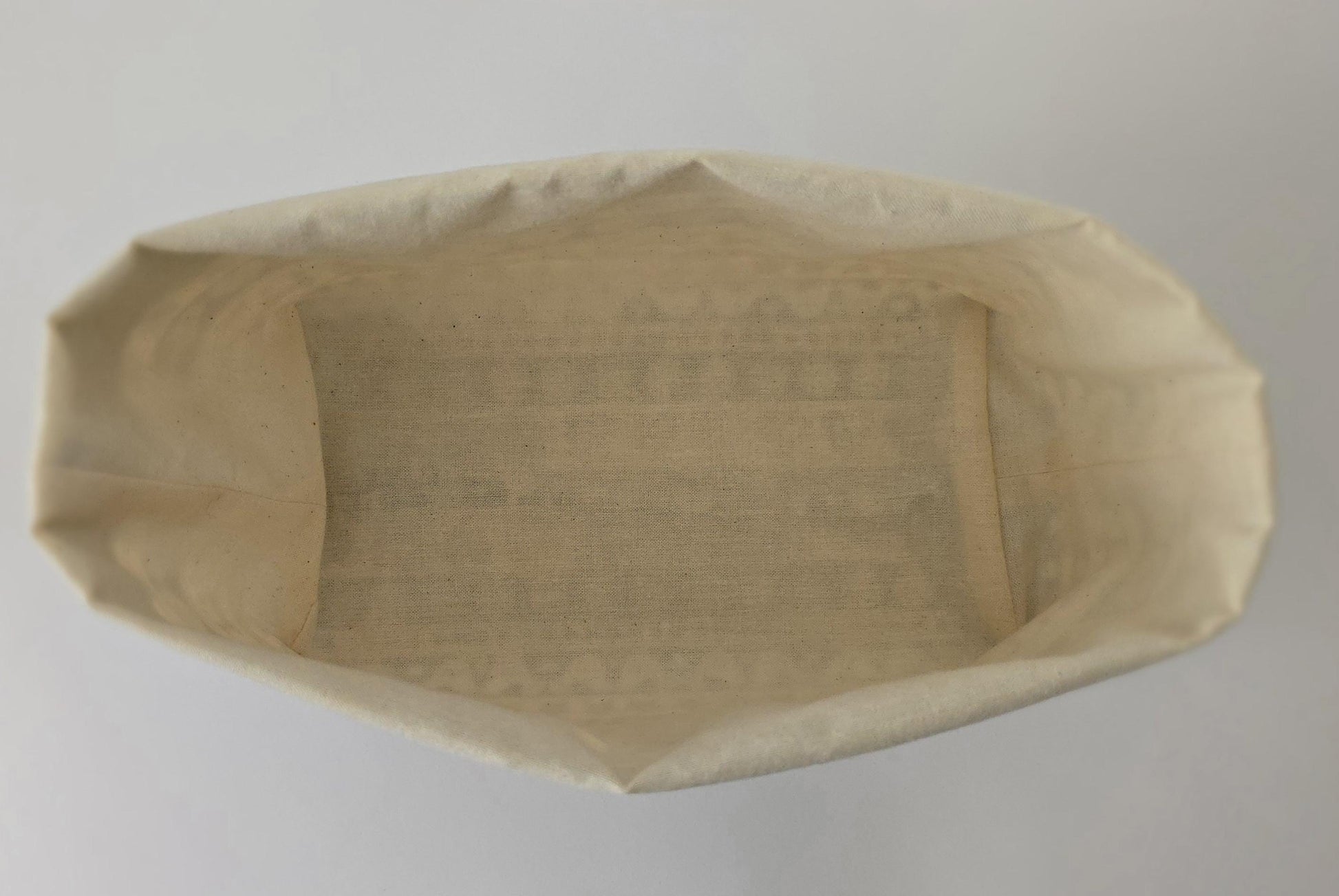 Scandinavian Christmas Fabric Basket: Reversible Bread Basket