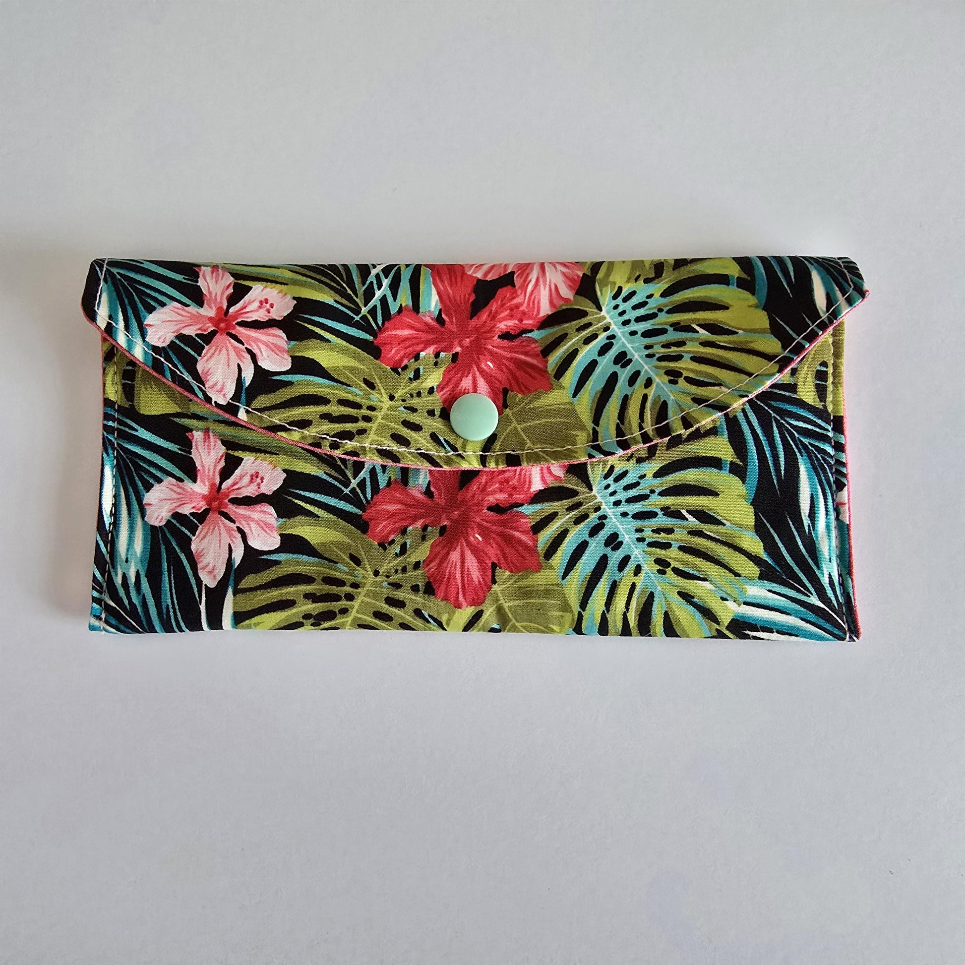 Tropical Collection - padded fabric glasses case. Glasses, sunglasses, eyewear, spectacles, travel accessories, cosmetic bag