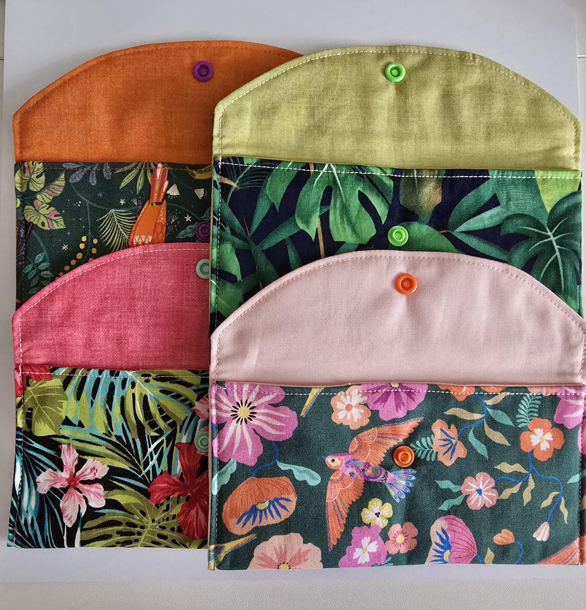 Tropical Collection - padded fabric glasses case. Glasses, sunglasses, eyewear, spectacles, travel accessories, cosmetic bag