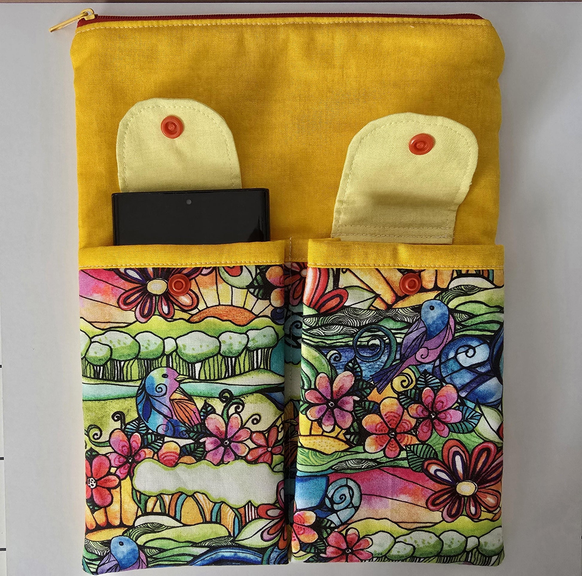 Modern Art Fabric iPad Pro Sleeve: Padded Tablet Case, Handmade in UK
