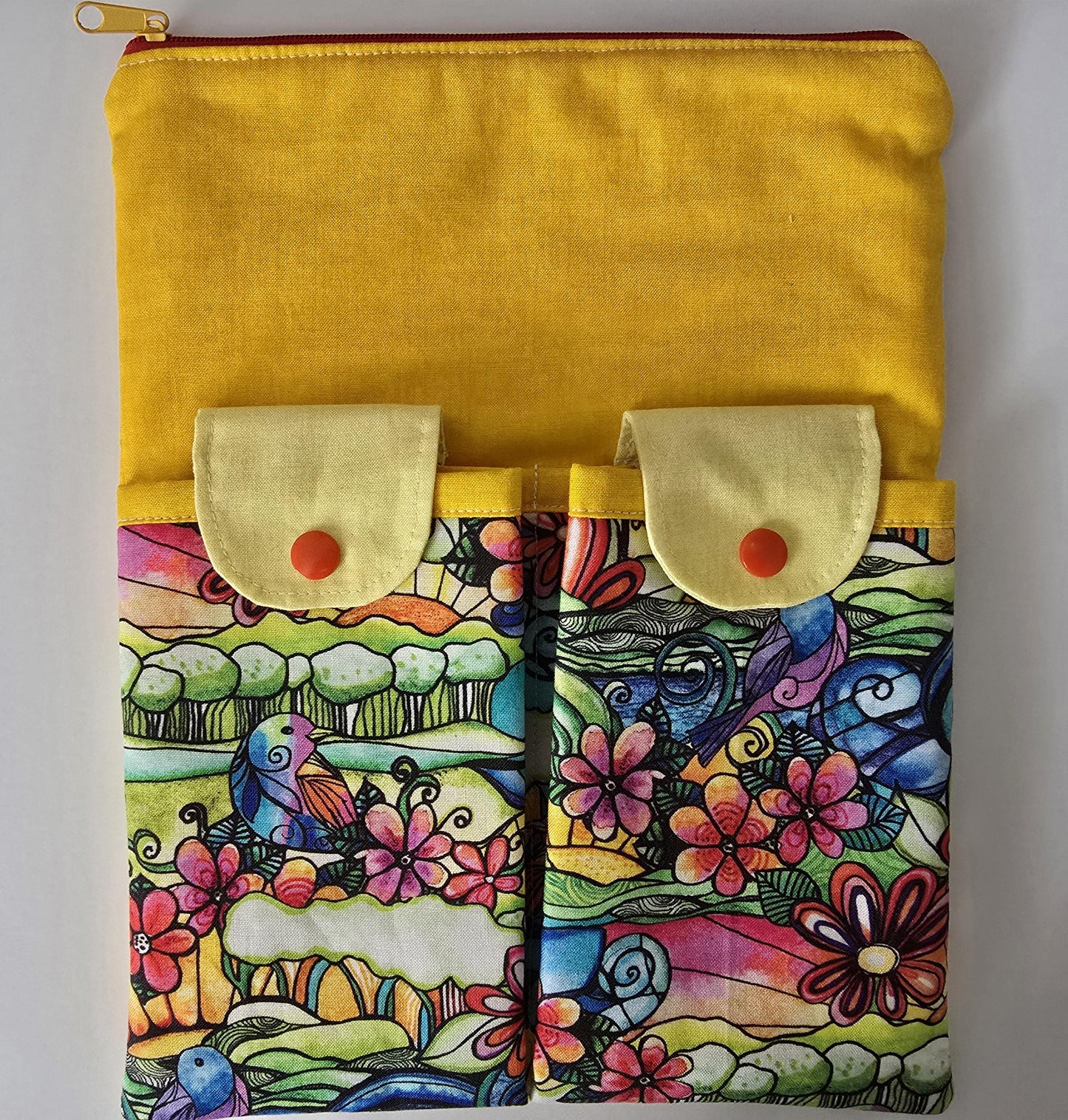 Modern Art Fabric iPad Pro Sleeve: Padded Tablet Case, Handmade in UK