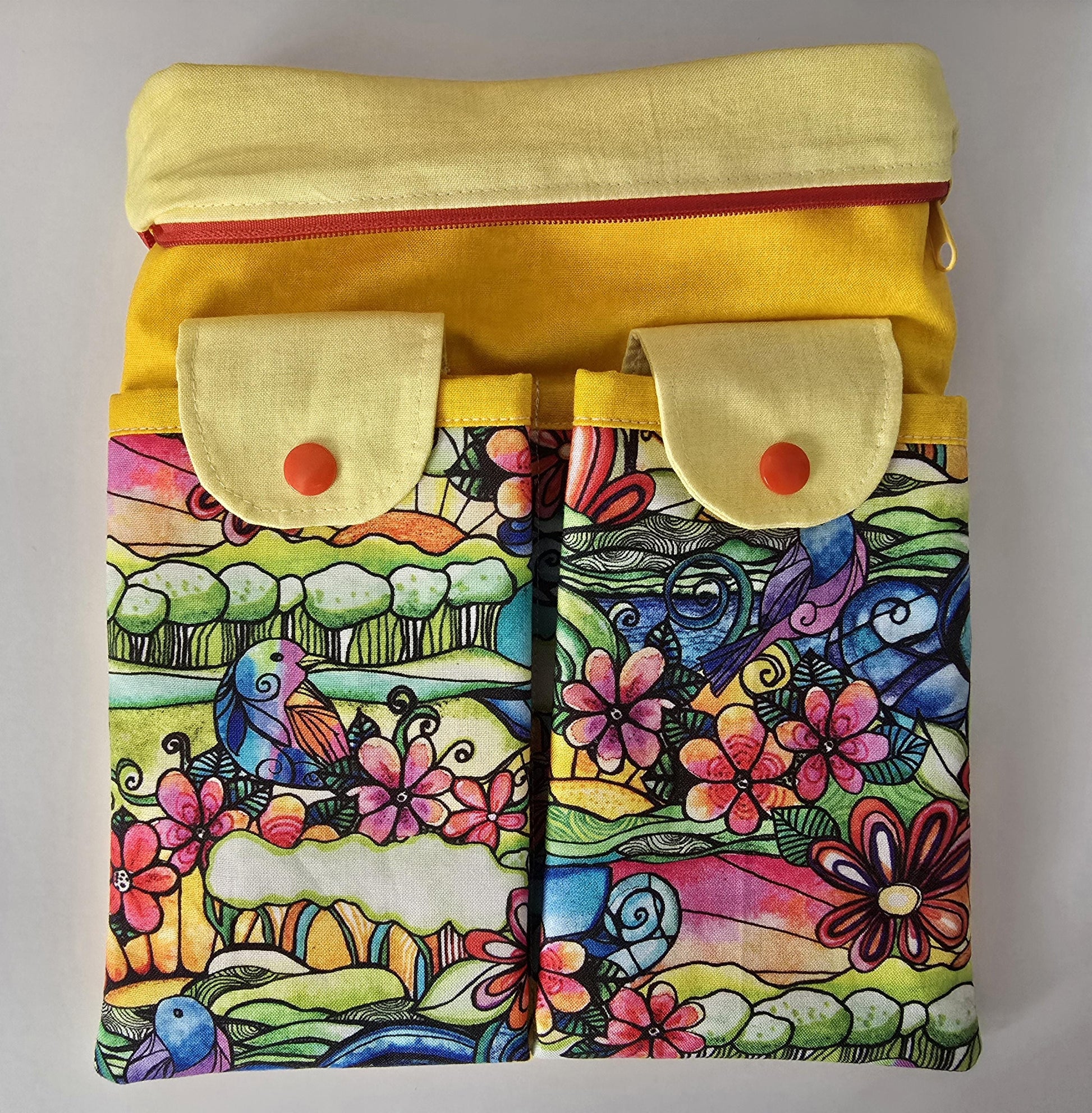 Modern Art Fabric iPad Pro Sleeve: Padded Tablet Case, Handmade in UK