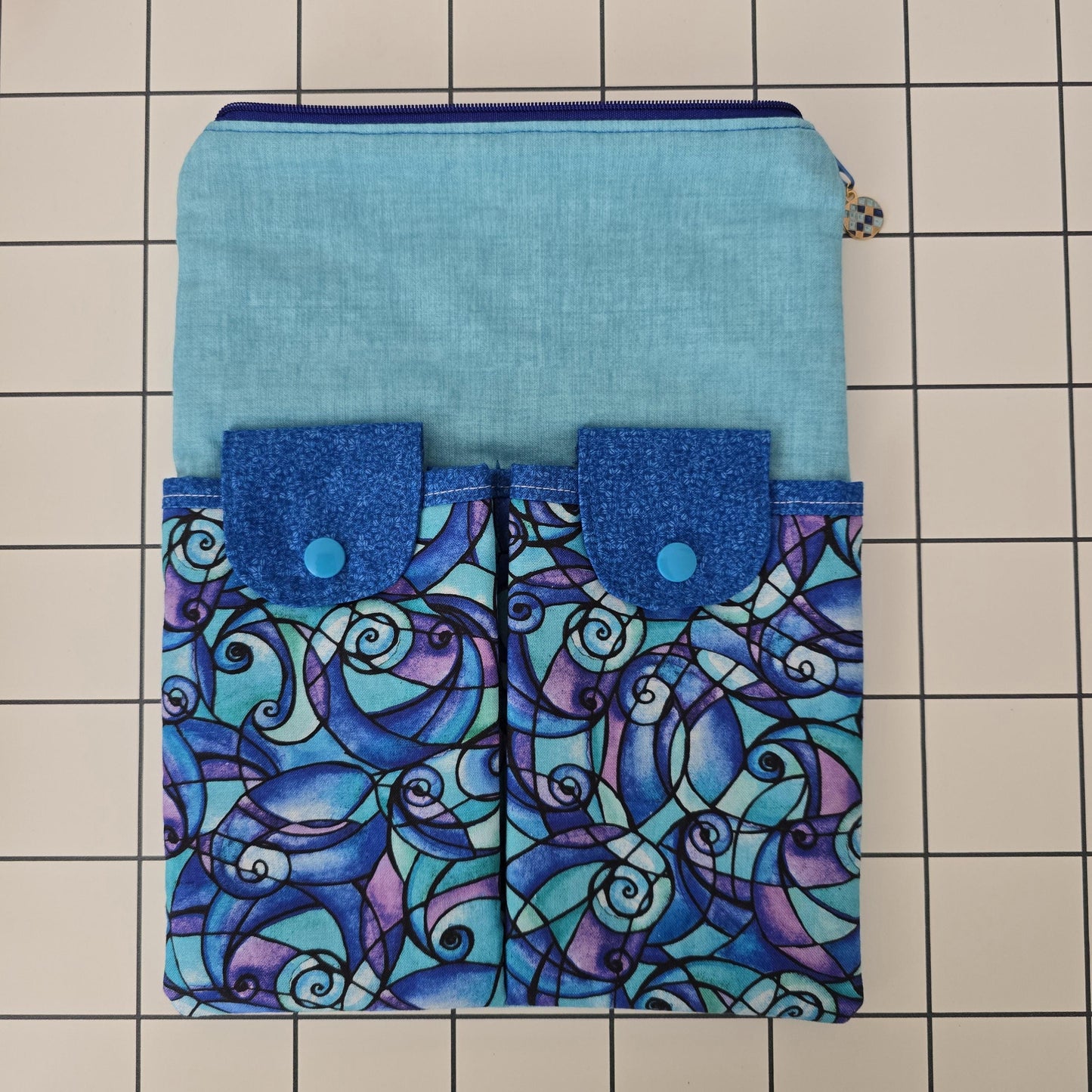 Modern Art Fabric iPad Pro Sleeve: Padded Tablet Case, Handmade in UK