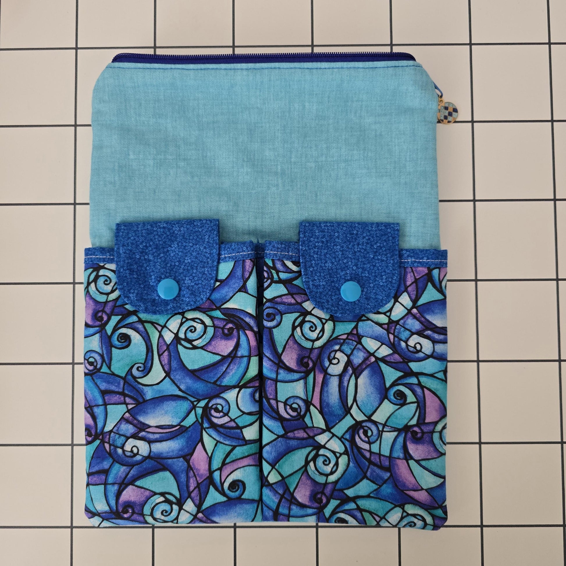 Modern Art Fabric iPad Pro Sleeve: Padded Tablet Case, Handmade in UK