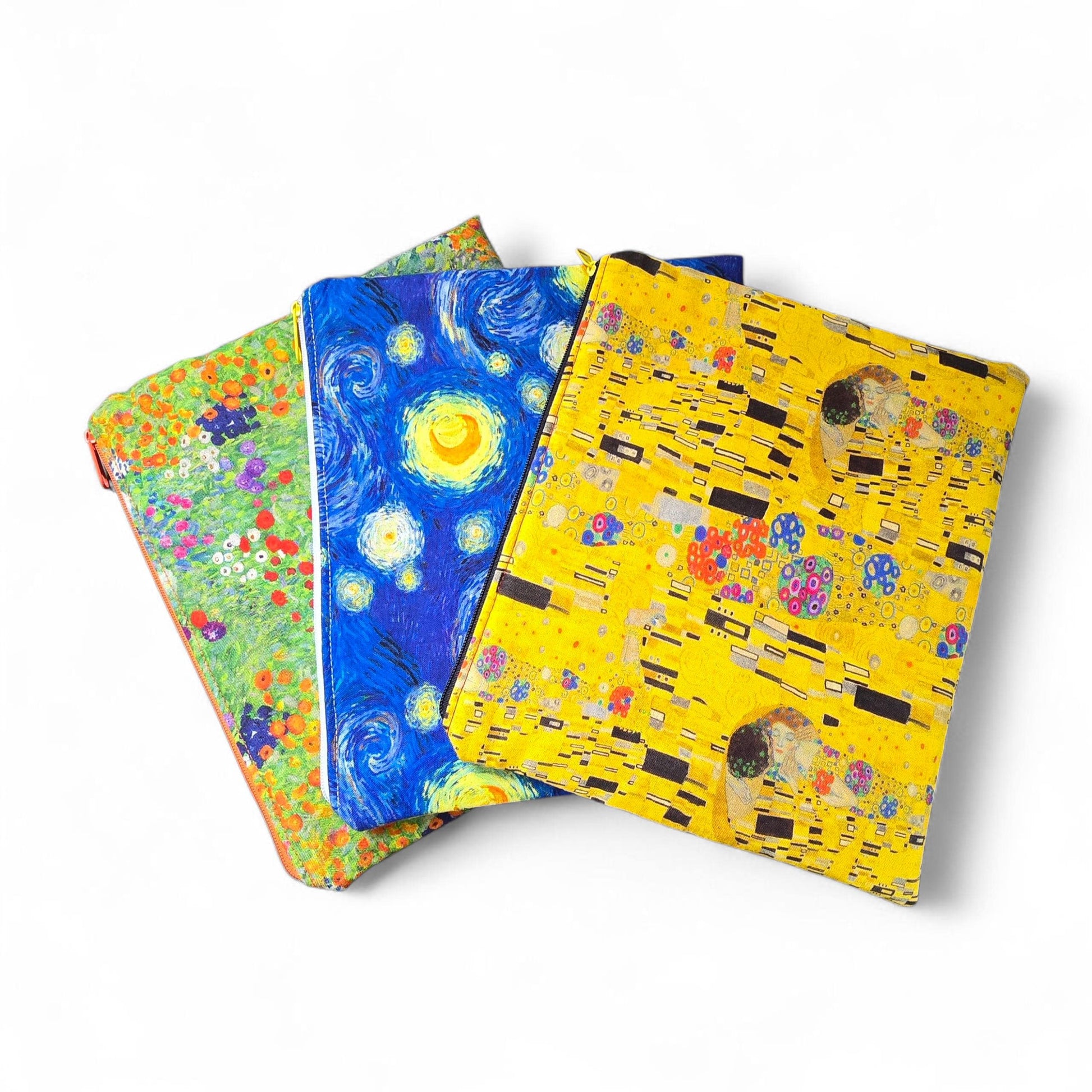 Vincent van Gogh The Starry Night Fabric Cosmetic Bag, Handcrafted Makeup Bag