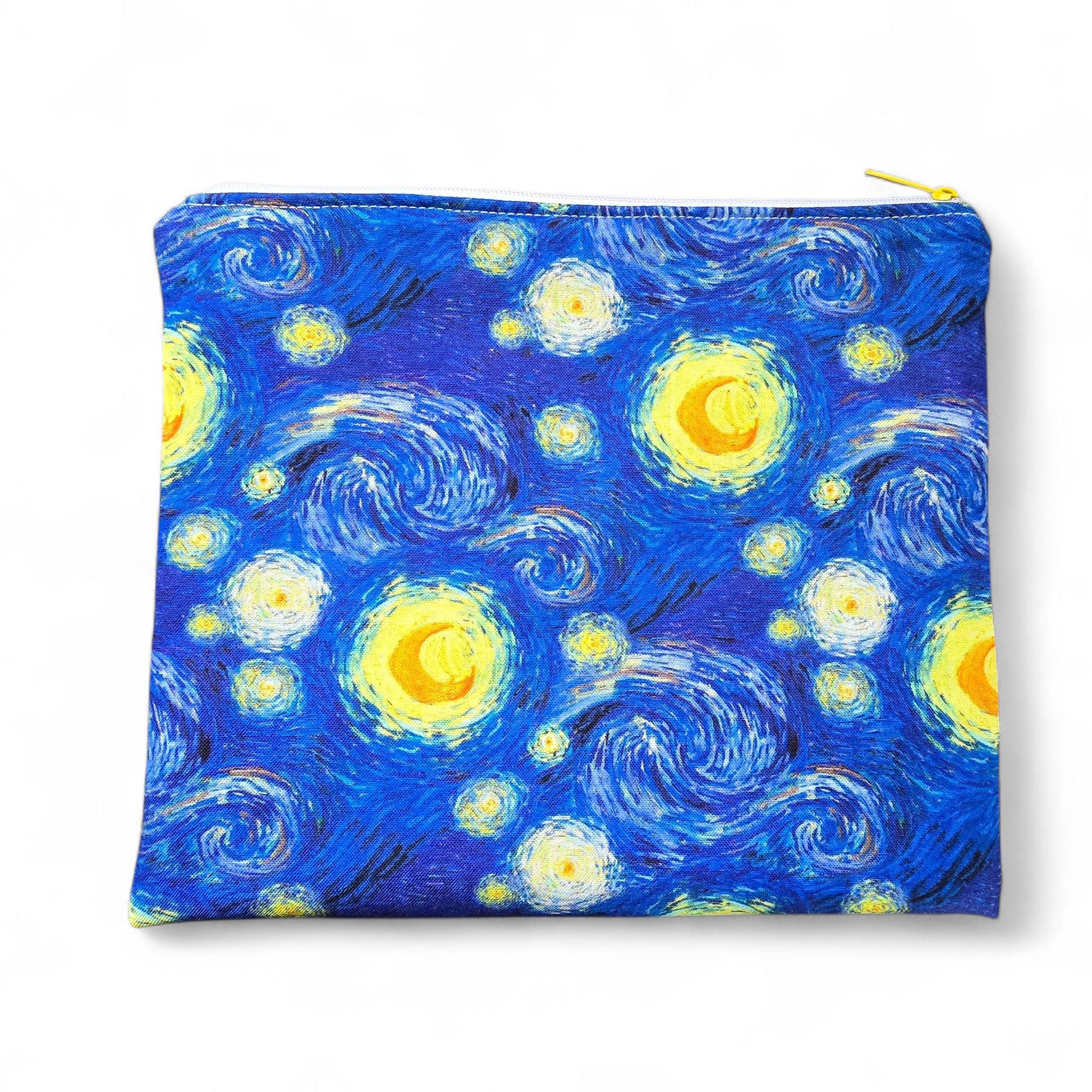 Vincent van Gogh The Starry Night Fabric Cosmetic Bag, Handcrafted Makeup Bag