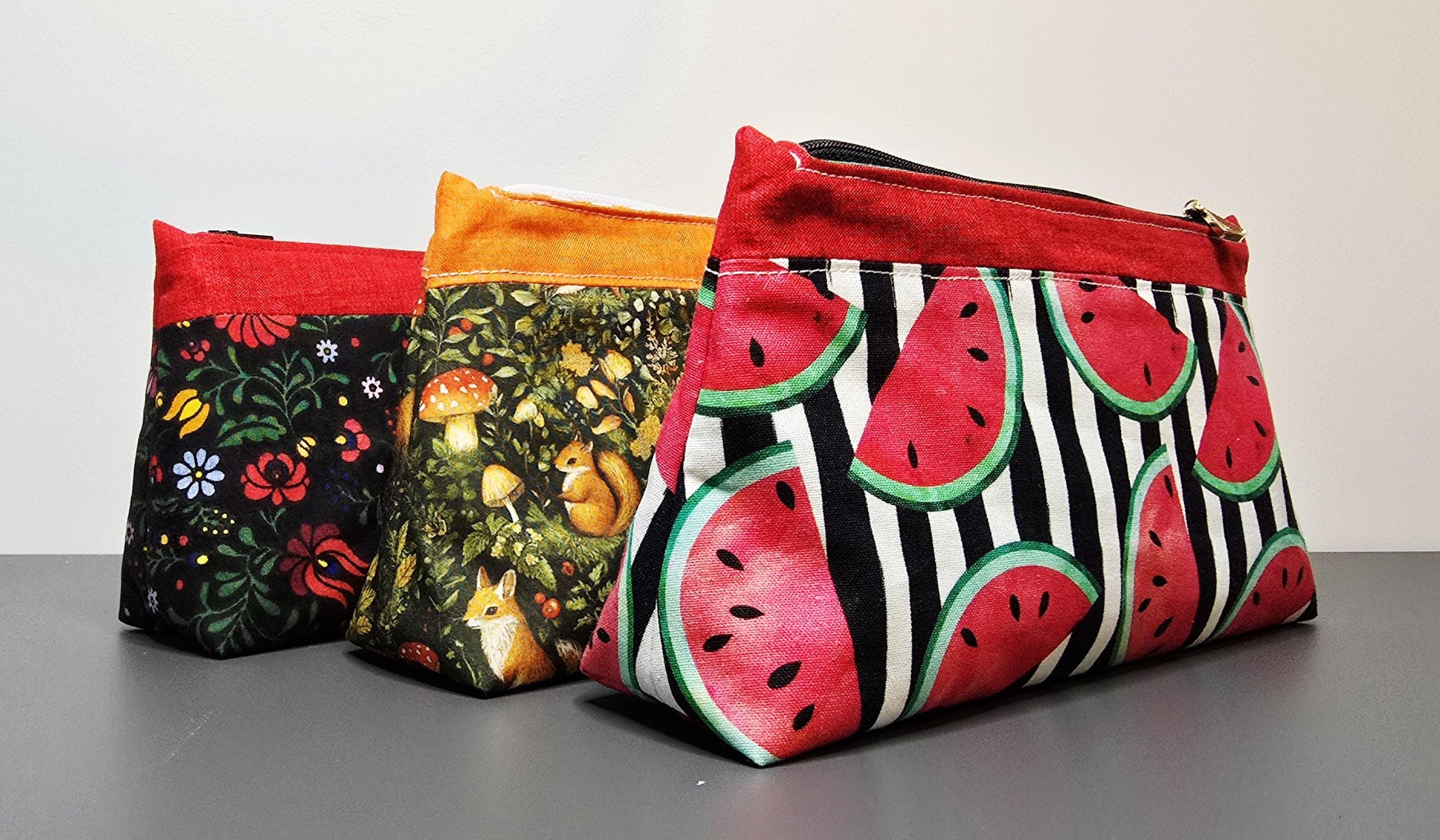 Handcrafted Fabric Take Note pouch - UK Made