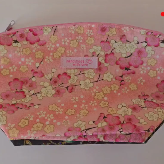 Handcrafted Floral Fabric Cosmetic Bag – UK Made Travel Accessories